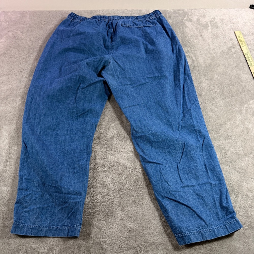Old Navy Billie Pants Womens XL Blue Dark Wash High Rise Comfort Waist Denim - Picture 7 of 11